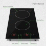 Pyle - PKSTIND52.5 , Kitchen & Cooking , Cooktops & Griddles , Dual Induction Cooktop - Double Countertop Burner with Digital Display, Adjustable Temp Settings