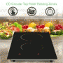 Pyle - PKSTIND52 , Kitchen & Cooking , Cooktops & Griddles , Dual Induction Cooktop - Double Countertop Burner with Digital Display, Adjustable Temp Settings
