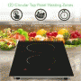 Pyle - PKSTIND52.5 , Kitchen & Cooking , Cooktops & Griddles , Dual Induction Cooktop - Double Countertop Burner with Digital Display, Adjustable Temp Settings