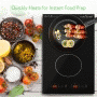 Pyle - PKSTIND52.5 , Kitchen & Cooking , Cooktops & Griddles , Dual Induction Cooktop - Double Countertop Burner with Digital Display, Adjustable Temp Settings