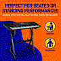 Pyle - PKSTZ88 , Musical Instruments , Heavy-Duty Keyboard Stand with Wheels - Digital/Electronic Piano Height Adjustable Stand with Locking Wheels