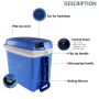 Pyle - pktcec32sl , Kitchen & Cooking , Fridges & Coolers , Electric Cooler & Warmer - Mini Fridge with Thermo Heating Ability, 30+ Liter