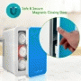 Pyle - pktcec4bl , Kitchen & Cooking , Fridges & Coolers , Electric Cooler & Warmer - Mini Fridge with Thermo Heating & Cooling Ability