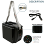 Pyle - pktcec7bk , Kitchen & Cooking , Fridges & Coolers , Electric Cooler & Warmer - Mini Fridge with Thermo Heating Ability, 7+ Liter