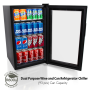 Pyle - AZPKTEBC70 , Kitchen & Cooking , Fridges & Coolers , Compact Beverage Fridge Cooler – Wine Bottle & Can Beverage Chilling Refrigerator