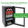Pyle - PKTEBC85.5 , Kitchen & Cooking , Fridges & Coolers , Compact Beverage Fridge Cooler - Can Beverage Chiller Refrigerator (132 Can Capacity)