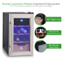 Pyle - pktecc40 , Kitchen & Cooking , Fridges & Coolers , 2-in-1 Wine Bottle Cellar Fridge with Cigar Cooler Humidor, Stainless Steel (6 Bottle Capacity)