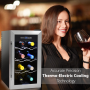Pyle - pktewc08 , Kitchen & Cooking , Fridges & Coolers , Electric Wine Cooler - Wine Chilling Refrigerator Cellar (8-Bottle)