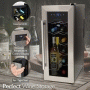 Pyle - pktewc12 , Kitchen & Cooking , Fridges & Coolers , Electric Wine Cooler - Wine Chilling Refrigerator Cellar (12-Bottle)