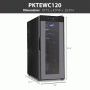 Pyle - PKTEWC120 , Kitchen & Cooking , Fridges & Coolers , Electric Wine Cooler - Wine Chilling Refrigerator Cellar (12-Bottle)