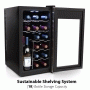 Pyle - PKTEWC18 , Kitchen & Cooking , Fridges & Coolers , Electric Wine Cooler - Wine Chilling Refrigerator Cellar (18-Bottle)