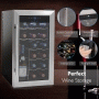 Pyle - pktewc18 , Kitchen & Cooking , Fridges & Coolers , Electric Wine Cooler - Wine Chilling Refrigerator Cellar (18-Bottle)