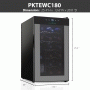 Pyle - PKTEWC180 , Kitchen & Cooking , Fridges & Coolers , Electric Wine Cooler - Wine Chilling Refrigerator Cellar (18-Bottle)