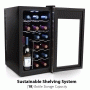 Pyle - UPKTEWC18 , Kitchen & Cooking , Fridges & Coolers , Electric Wine Cooler - Wine Chilling Refrigerator Cellar (18-Bottle)