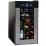 Pyle - PKTEWCDS1802 , Kitchen & Cooking , Fridges & Coolers , NutriChef 18 Bottle Dual Zone Thermoelectric Wine Cooler - Red and White Wine Chiller -  Countertop Wine Cellar - Freestanding Refrigerator with LCD Display Digital Touch Controls