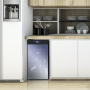 Pyle - pktewcds1802 , Kitchen & Cooking , Fridges & Coolers , NutriChef 18 Bottle Dual Zone Thermoelectric Wine Cooler - Red and White Wine Chiller -  Countertop Wine Cellar - Freestanding Refrigerator with LCD Display Digital Touch Controls