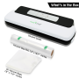 Pyle - pkvs10wt , Kitchen & Cooking , Vacuum Sealers , Automatic Vacuum Sealer - Electric Air Sealing Food Preserver