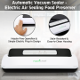 Pyle - pkvs10wt , Kitchen & Cooking , Vacuum Sealers , Automatic Vacuum Sealer - Electric Air Sealing Food Preserver
