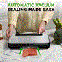 Pyle - PKVS20STS.5 , Kitchen & Cooking , Vacuum Sealers , Automatic Vacuum Sealer System - Electric Air Sealing Food Preserver with Stainless Steel Housing