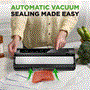 Pyle - PKVS25BK.5 , Kitchen & Cooking , Vacuum Sealers , Automatic Food Vacuum Sealer - Electric Air Sealing Preserver System with Reusable Vacuum Food Bags