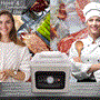 Pyle - PKVS70STS.8 , Kitchen & Cooking , Vacuum Sealers , Chamber Food Vacuum Sealer System - Commercial Electric Air Seal Preserver with Air Vac Bags (Stainless Steel)