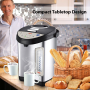 Pyle - PKWK53.5 , Kitchen & Cooking , Water & Tea Kettles , Electric Water Boiler & Warmer - Digital Hot Pot Water Kettle with Adjustable Temp Control, 3.69 Quart