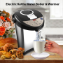 Pyle - PKWK53.5 , Kitchen & Cooking , Water & Tea Kettles , Electric Water Boiler & Warmer - Digital Hot Pot Water Kettle with Adjustable Temp Control, 3.69 Quart