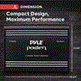 Pyle - PLA4278 , On the Road , Vehicle Amplifiers , 4 ch 2000 Watts Bridgeable Mosfet Amplifier