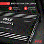 Pyle - PLA4278 , On the Road , Vehicle Amplifiers , 4 ch 2000 Watts Bridgeable Mosfet Amplifier