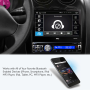 Pyle - PLBT73G , On the Road , Headunits - Stereo Receivers , 7-inch Bluetooth and GPS Navigation Headunit Receiver, Built-in Mic for Hands-Free Call Answering, Touch Screen, Multimedia Disc Player, USB/SD Card Readers, AM/FM Radio, AUX Input, Single DIN