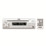 Pyle - PLCD3MR , Marine and Waterproof , Headunits - Stereo Receivers , Stereo Radio Headunit Receiver, CD Player, USB/MP3 Reader, Aux (3.5mm) Input, AM/FM Radio, Single DIN (White)