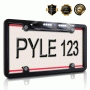 Pyle - PLCM16BP , On the Road , Rearview Backup Cameras - Dash Cams , License Plate Frame Rear View Backup Camera, Reverse/Parking Assist, Night Vision Waterproof Cam, Distance Scale Lines
