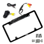 Pyle - UPLCM19 , On the Road , Rearview Backup Cameras - Dash Cams , License Plate Frame Rear View Backup Parking/Reverse Camera, Distance Scale Line Display, Waterproof Swivel Angle Adjustable Cam