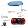 Pyle - PLCMDVR49 , On the Road , Rearview Backup Cameras - Dash Cams , HD 720p DVR Rearview Mirror Dash Cam Kit - Dual Camera Vehicle Video Recording System with Waterproof Backup Cam, 4.3’’ -inch Display