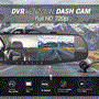 Pyle - PLCMDVR49 , On the Road , Rearview Backup Cameras - Dash Cams , HD 720p DVR Rearview Mirror Dash Cam Kit - Dual Camera Vehicle Video Recording System with Waterproof Backup Cam, 4.3’’ -inch Display