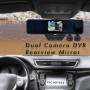 Pyle - PLCMDVR52 , On the Road , Rearview Backup Cameras - Dash Cams , Upgraded Pyle Dual Dash Cam Car DVR, HD 1080p, 3.5" LCD Display, Loop Recording, Night Vision LED, 120 Degree Wide-Angle Lens, Front & Rear View Reverse Parking, Night Vision, Waterproof, Adjustable (PLCMDVR52)