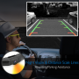 Pyle - PLCMDVR77 , On the Road , Rearview Backup Cameras - Dash Cams , HD Video Recording System with Rearview Mirror Monitor, 7.4’’ -inch LCD Display, Compact Dash Cam, Rear-View Backup Camera