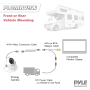Pyle - PLCMRV9W , On the Road , Rearview Backup Cameras - Dash Cams , Rearview Backup Parking/Reverse Camera, Waterproof, Night Vision, Angle Adjustable, Commercial Grade, Front/Rear Mountable, 12/24 Volt (Trailer, Bus, Camper, Motor Home, Truck, RV, Big Rigs)