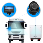 Pyle - AZPLCMTR7250 , On the Road , Rearview Backup Cameras - Dash Cams , Rear View Backup Camera & Monitor System Kit, 7’’ Display, (2) Waterproof Angle Adjustable Night Vision Cams, Front/Rear Vehicle Mount