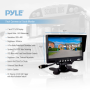 Pyle - PLCMTR72 , On the Road , Rearview Backup Cameras - Dash Cams , Weatherproof Rearview Backup Camera & Monitor Video System, Commercial Grade, 2 Cameras, 7