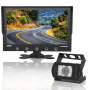 Pyle - PLCMTR92.5 , On the Road , Rearview Backup Cameras - Dash Cams , Waterproof Rated Backup Camera & Monitor System - with 9