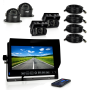 Pyle - PLCMTRDVR46 , On the Road , Rearview Backup Cameras - Dash Cams , HD Multi-Camera DVR Video Recording Driving System, 7