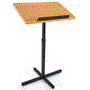 Pyle - PLCTND44 , Musical Instruments , Mounts - Stands - Holders , Sound and Recording , Mounts - Stands - Holders , Compact & Portable Lectern Podium | Speech & Presentation Stand | Adjustable Floor Standing Style