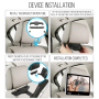 Pyle - PLDANDHR1053 , On the Road , Headrest Video , Android Touchscreen Tablet Entertainment Display - Vehicle Headrest Mount Multimedia System with Bluetooth, Wi-Fi & App Download (10.5’’ -inch)