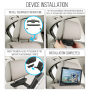 Pyle - PLDANDHR1056KT , On the Road , Headrest Video , Android Touchscreen Tablet Entertainment Display Bundle - Dual Vehicle Headrest Mount Multimedia Systems with Bluetooth, Wi-Fi & App Download (10.5’’ -inch)