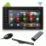 Pyle - UPLDNAND623 , On the Road , Headunits - Stereo Receivers , Premium 6In Double-DIN Android Car Stereo Receiver With Bluetooth and GPS Navigation - HD DVR Dash Cam and Rearview Backup Camera - Touchscreen Display With Wi-Fi Web Browsing And App Download