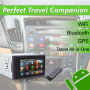 Pyle - UPLDNAND623 , On the Road , Headunits - Stereo Receivers , Premium 6In Double-DIN Android Car Stereo Receiver With Bluetooth and GPS Navigation - HD DVR Dash Cam and Rearview Backup Camera - Touchscreen Display With Wi-Fi Web Browsing And App Download
