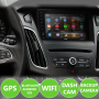 Pyle - UPLDNAND623 , On the Road , Headunits - Stereo Receivers , Premium 6In Double-DIN Android Car Stereo Receiver With Bluetooth and GPS Navigation - HD DVR Dash Cam and Rearview Backup Camera - Touchscreen Display With Wi-Fi Web Browsing And App Download