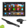 Pyle - PLDNANDVR695 , On the Road , Headunits - Stereo Receivers , Android Stereo Receiver & DVR Car Camera System with Touchscreen Display, Wi-Fi, App Download, Bluetooth, HD 1080p Support (Double DIN)