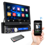 Pyle - PLDT87BT , On the Road , Headunits - Stereo Receivers , 7-inch Bluetooth Headunit Receiver, Built-in Mic for Hands-Free Call Answering, Touch Screen, Multimedia Disc Player, USB/Micro SD Readers, AM/FM Radio, AUX Input, Single DIN